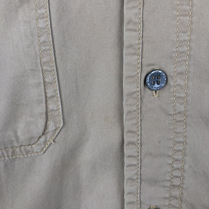 1990'S Calvin Klein Jeans Long-Sleeve Cotton Shirt, Men's Size M (approx.), Vintage cotton Beige type Vintage Second Hand