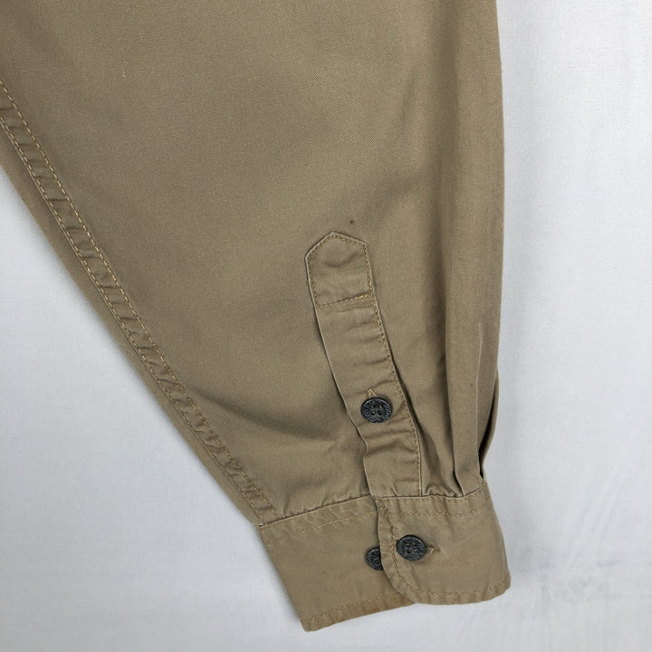 1990'S Calvin Klein Jeans Long-Sleeve Cotton Shirt, Men's Size M (approx.), Vintage cotton Beige type Vintage Second Hand