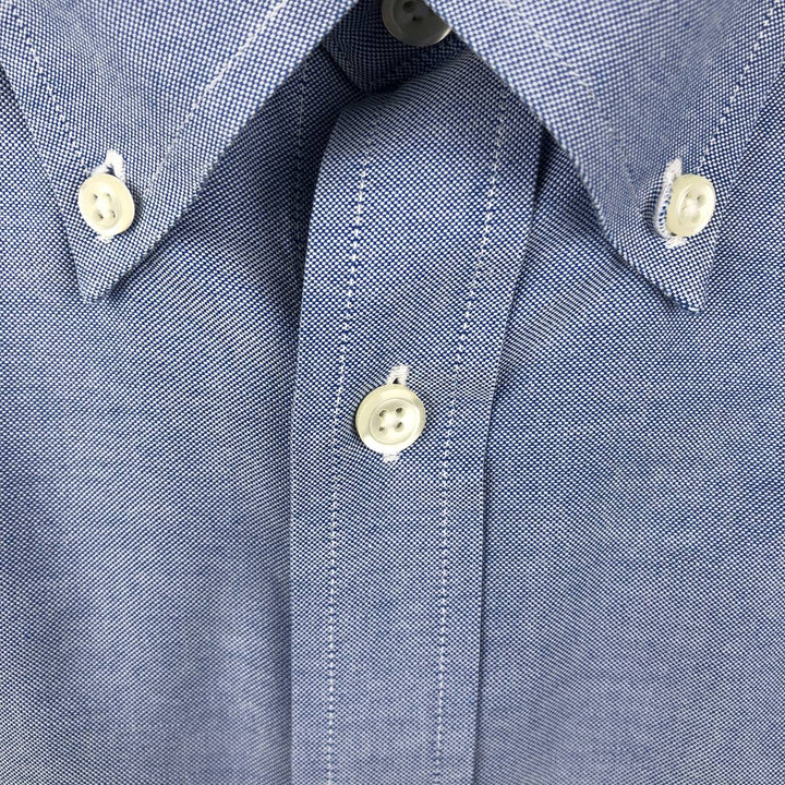 Brooks Brothers 1818 long sleeve button-down shirt, men's size L Supima Cotton blue type Vintage Second Hand
