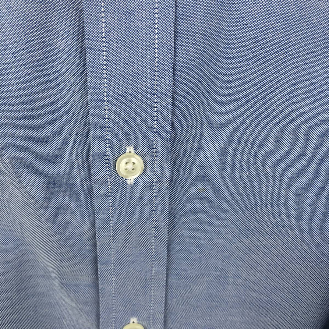 Brooks Brothers 1818 long sleeve button-down shirt, men's size L Supima Cotton blue type Vintage Second Hand