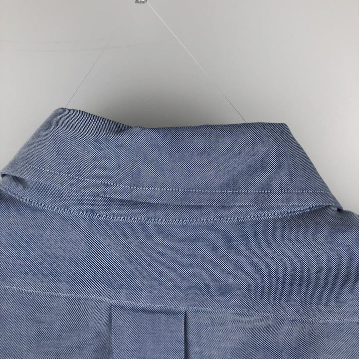 Brooks Brothers 1818 long sleeve button-down shirt, men's size L Supima Cotton blue type Vintage Second Hand