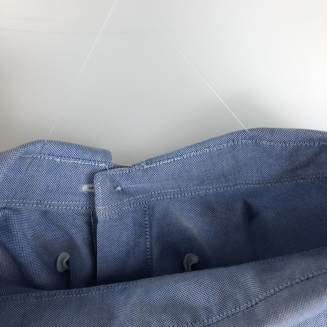Brooks Brothers 1818 long sleeve button-down shirt, men's size L Supima Cotton blue type Vintage Second Hand