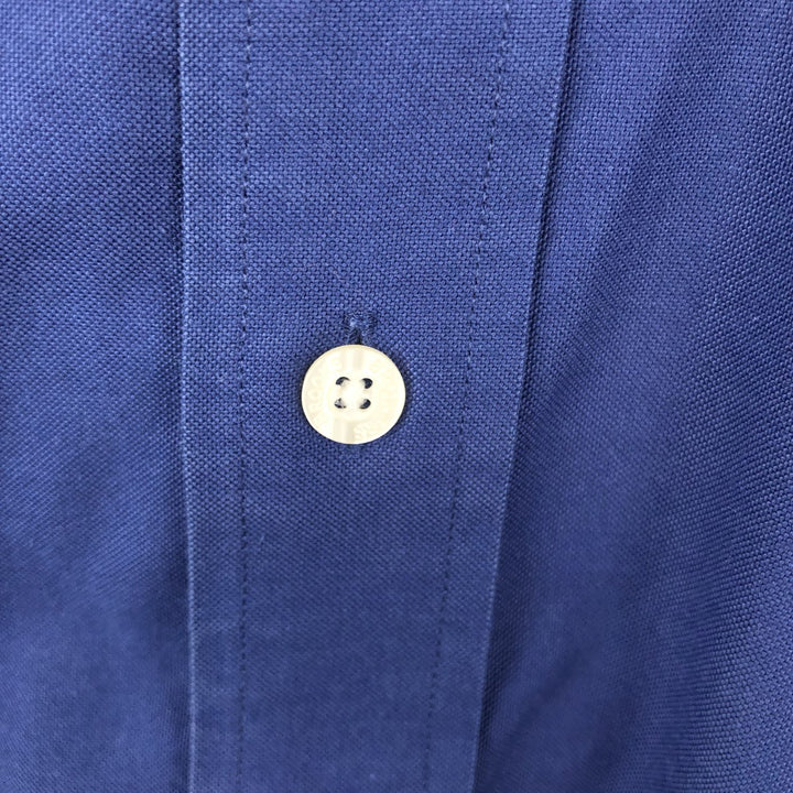 Brooks Brothers Est.1818 Long Sleeve Button-Down Shirt, Men's Size L Supima Cotton navy blue type Vintage Second Hand