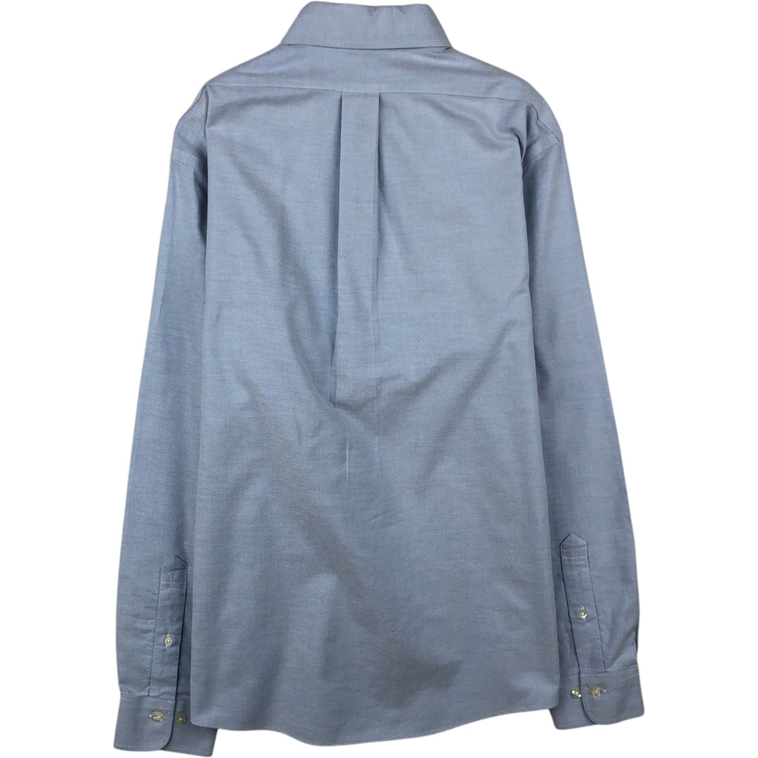 Brooks Brothers Est.1818 Long Sleeve Button Down Shirt, Men's M Size Supima Cotton Blue type light blue Vintage Second Hand