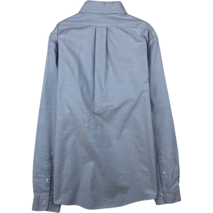 Brooks Brothers Est.1818 Long Sleeve Button Down Shirt, Men's M Size Supima Cotton Blue type light blue Vintage Second Hand