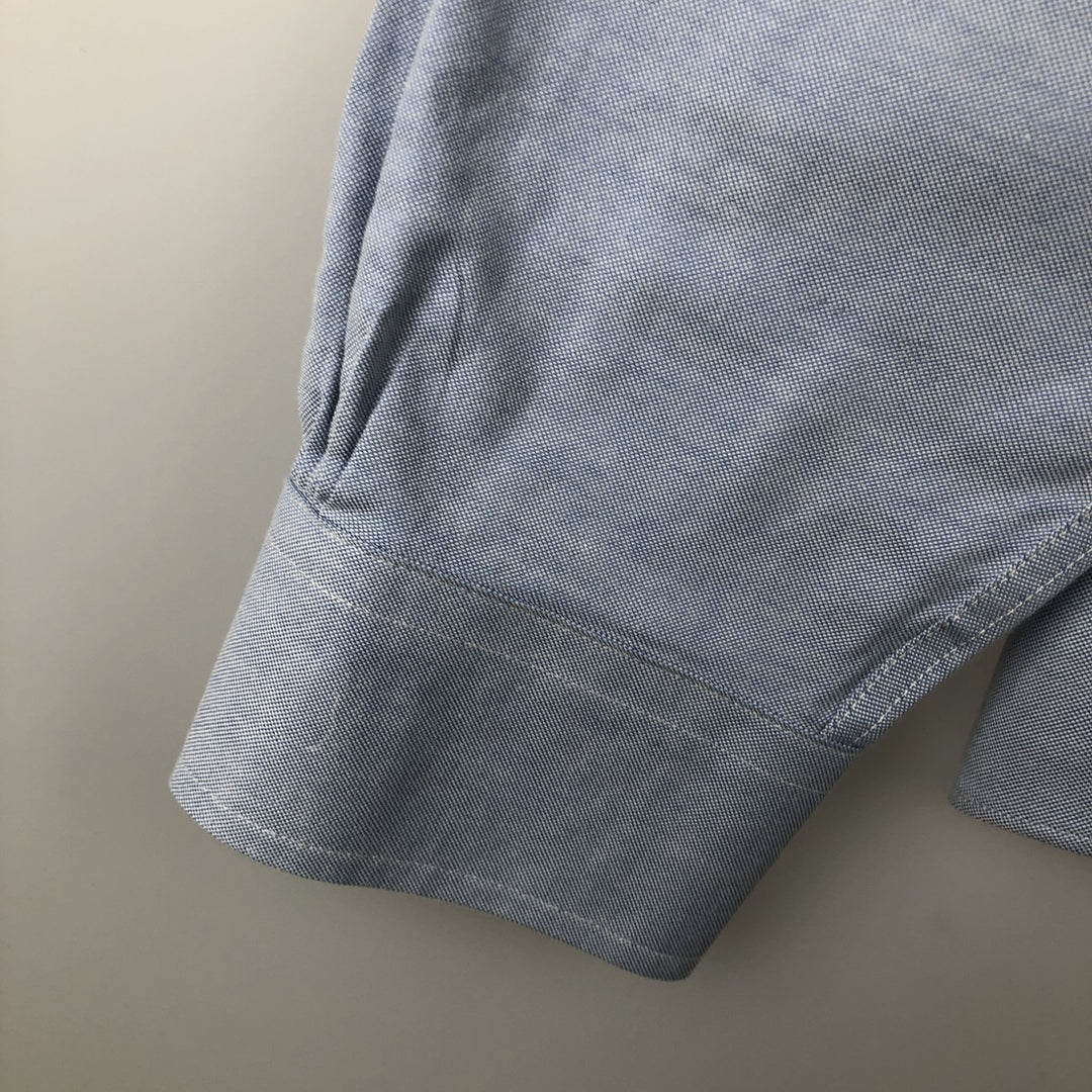 Brooks Brothers Est.1818 Long Sleeve Button Down Shirt, Men's M Size Supima Cotton Blue type light blue Vintage Second Hand
