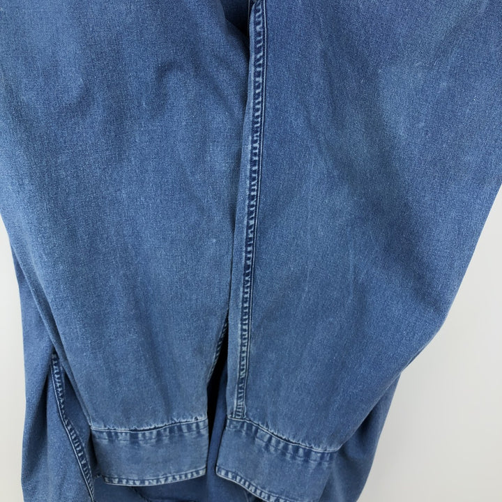90'S GAP (Old GAP) Long-Sleeve Button-Down Shirt, Men's Size S (Equivalent), Vintage cotton blue type Vintage Second Hand
