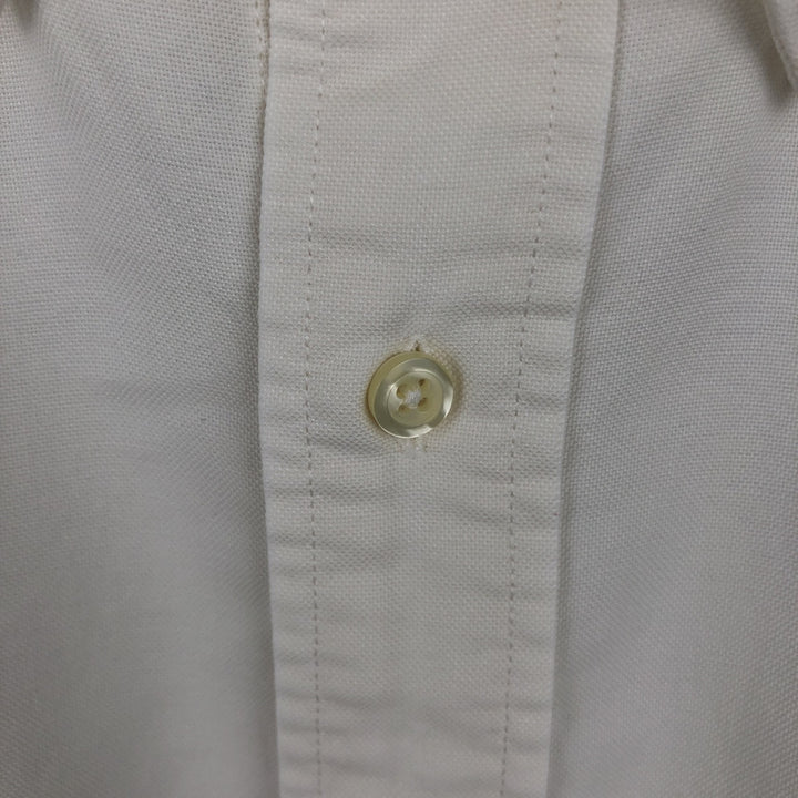 Brooks Brothers Est.1818 Long Sleeve Button Down Shirt Made in USA Men's XL Supima Cotton white type Vintage Second Hand