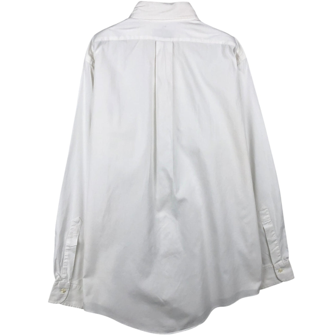 Brooks Brothers long sleeve button down shirt made in USA, size L for men cotton white type Vintage Second Hand
