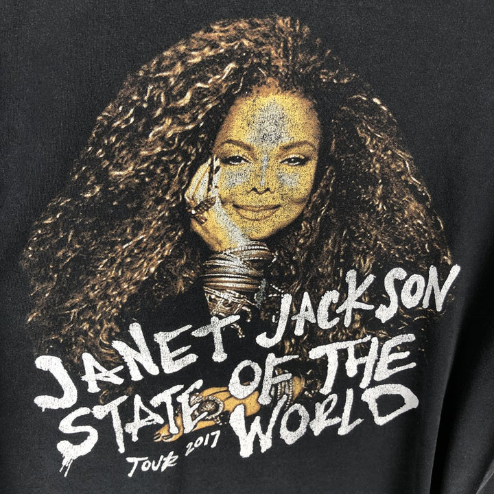 Gildan Janet Jackson Band T-shirt, Men's Size L (approx.) cotton black type Vintage Second Hand