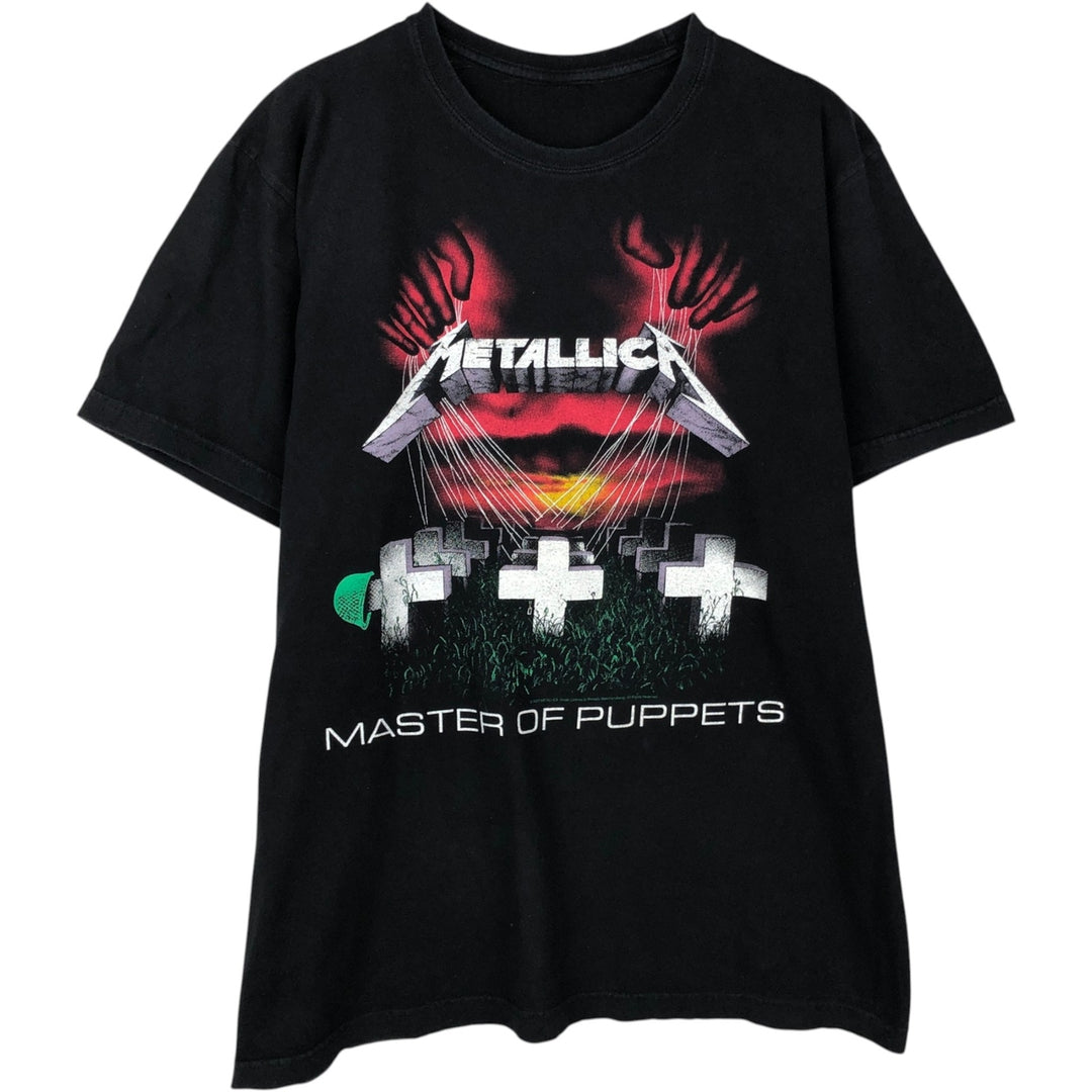 METALLICA Metallica Band T-shirt Band T Men's XL size unclear black type Vintage Second Hand