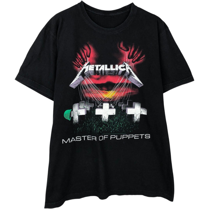 METALLICA Metallica Band T-shirt Band T Men's XL size unclear black type Vintage Second Hand