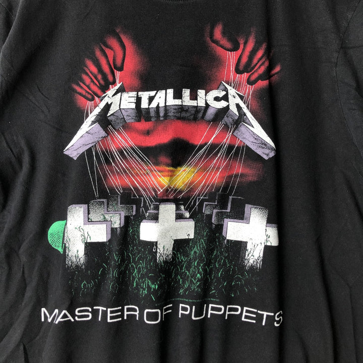 METALLICA Metallica Band T-shirt Band T Men's XL size unclear black type Vintage Second Hand