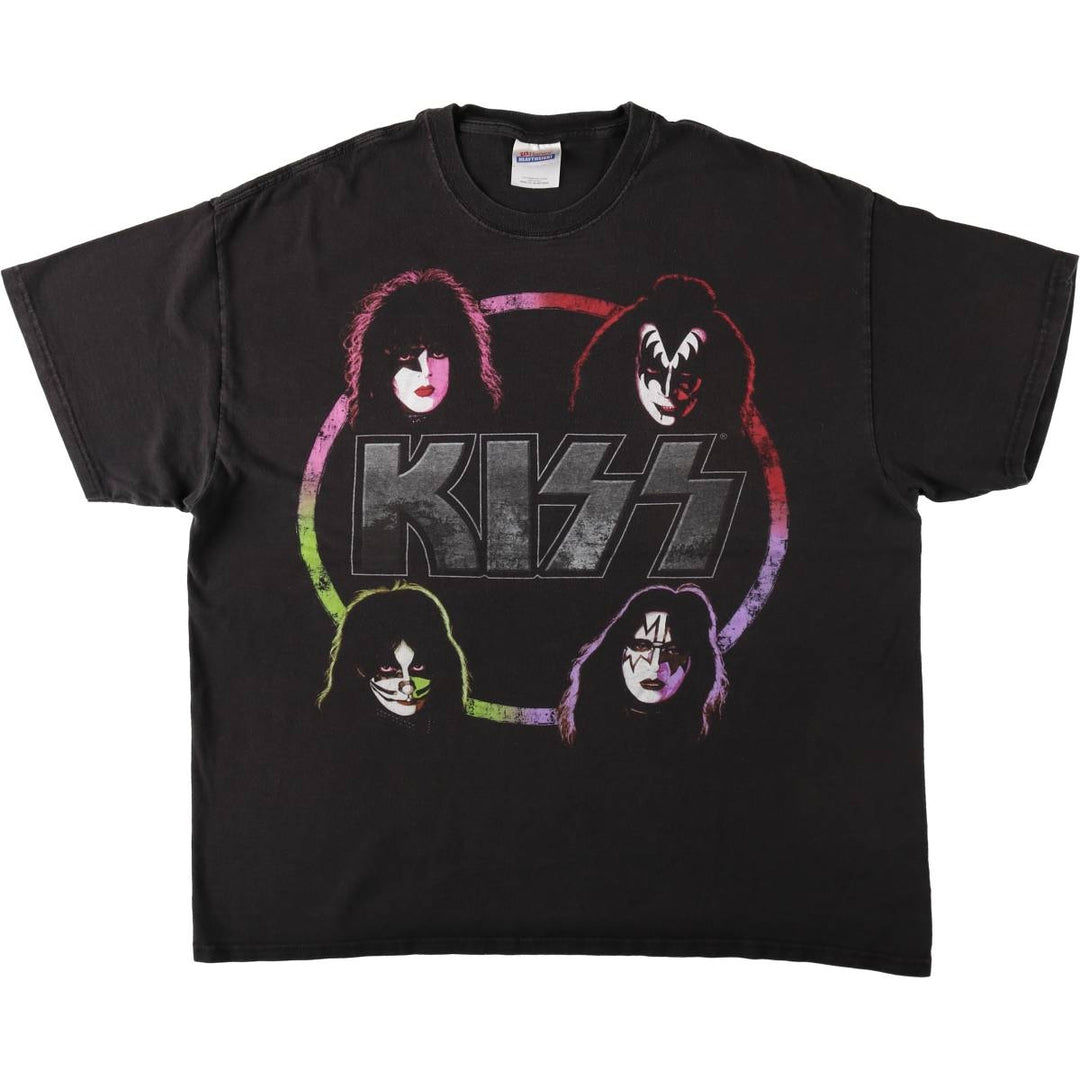 2000'S Hanes KISS band t-shirt, men's size XL equivalent. cotton black type Vintage Second Hand