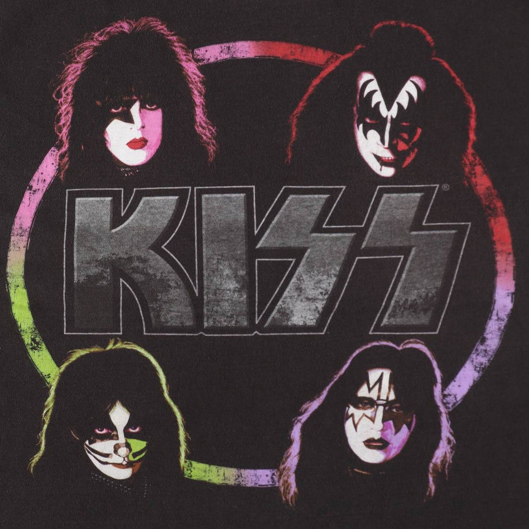 2000'S Hanes KISS band t-shirt, men's size XL equivalent. cotton black type Vintage Second Hand