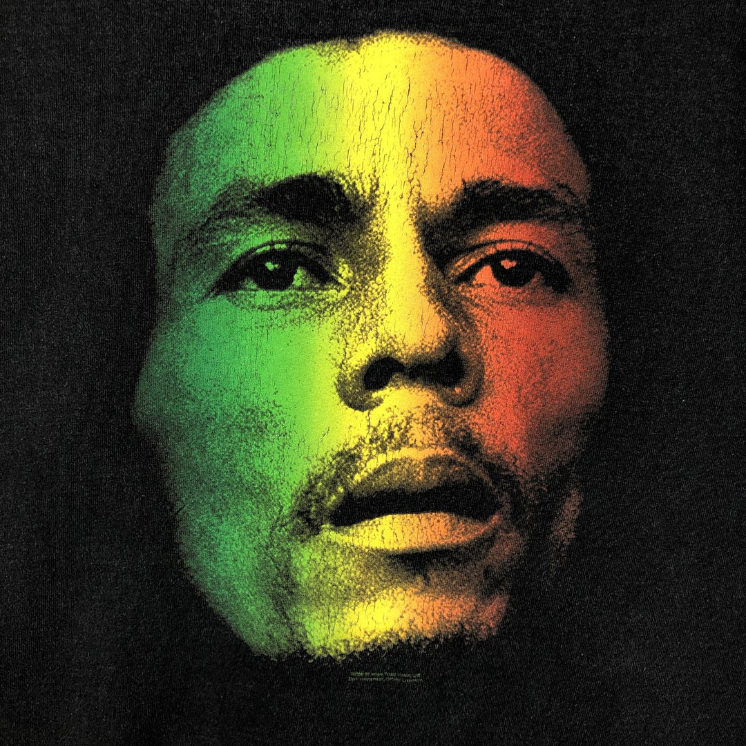 ZION Bob Marley Rap T-Shirt (Men's XXL equivalent) cotton black type Vintage Second Hand