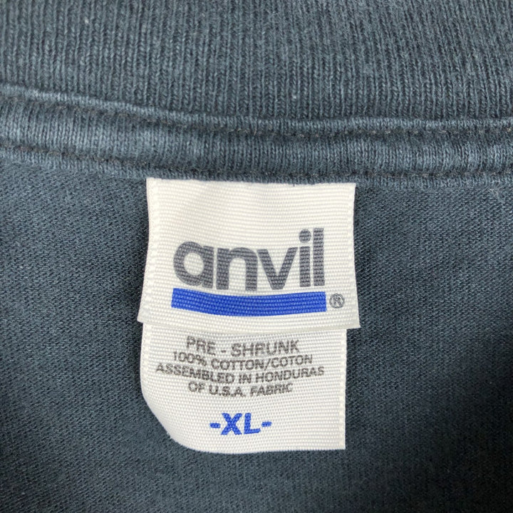 Anvil Van Halen Fire Pattern Band T-Shirt (Men's XL equivalent) cotton black type Vintage Second Hand