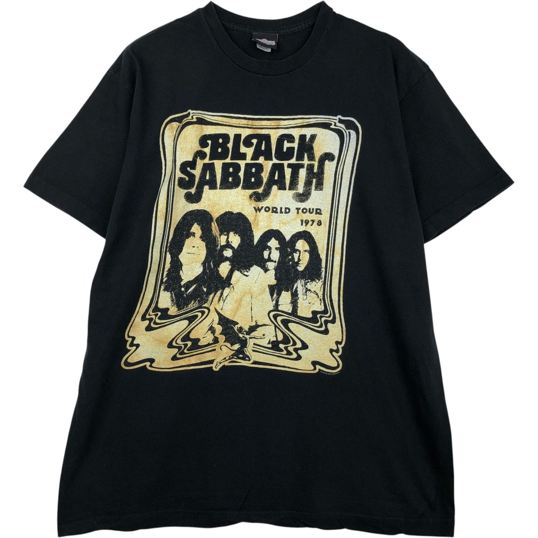 Winterland BLACK SABBATH Band T-Shirt (Men's XL equivalent) cotton black type Vintage Second Hand
