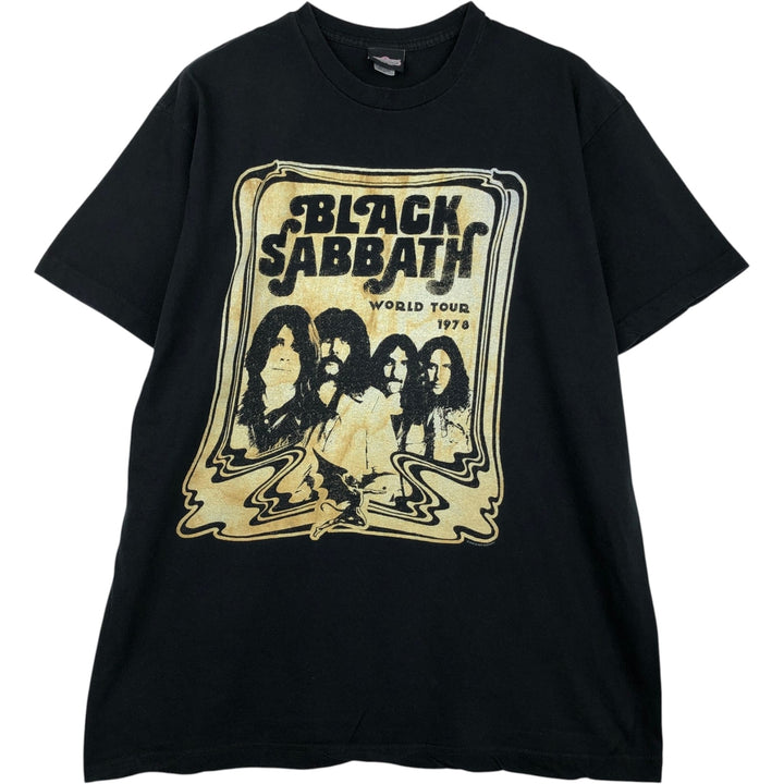 Winterland BLACK SABBATH Band T-Shirt (Men's XL equivalent) cotton black type Vintage Second Hand