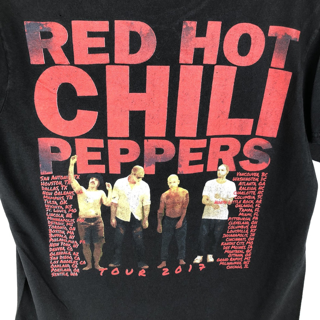 DELTA SOFT RED HOT CHILI PEPPERS Band T-shirt (Men's Size M) cotton black type Vintage Second Hand