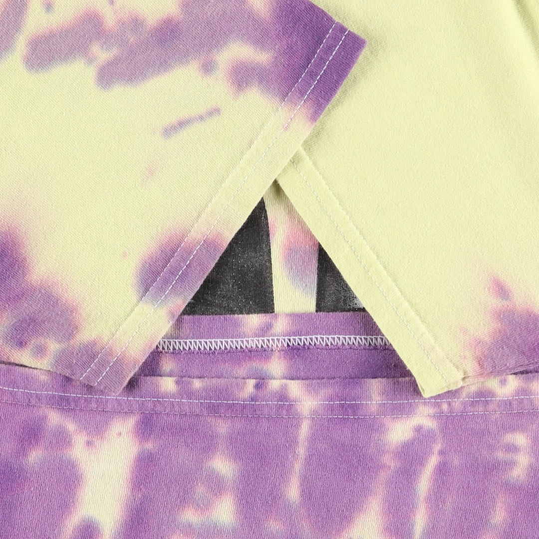 PINK FLOYD Tie-dye Pattern Band T-shirt (Men's Size S) cotton yellow type Vintage Second Hand