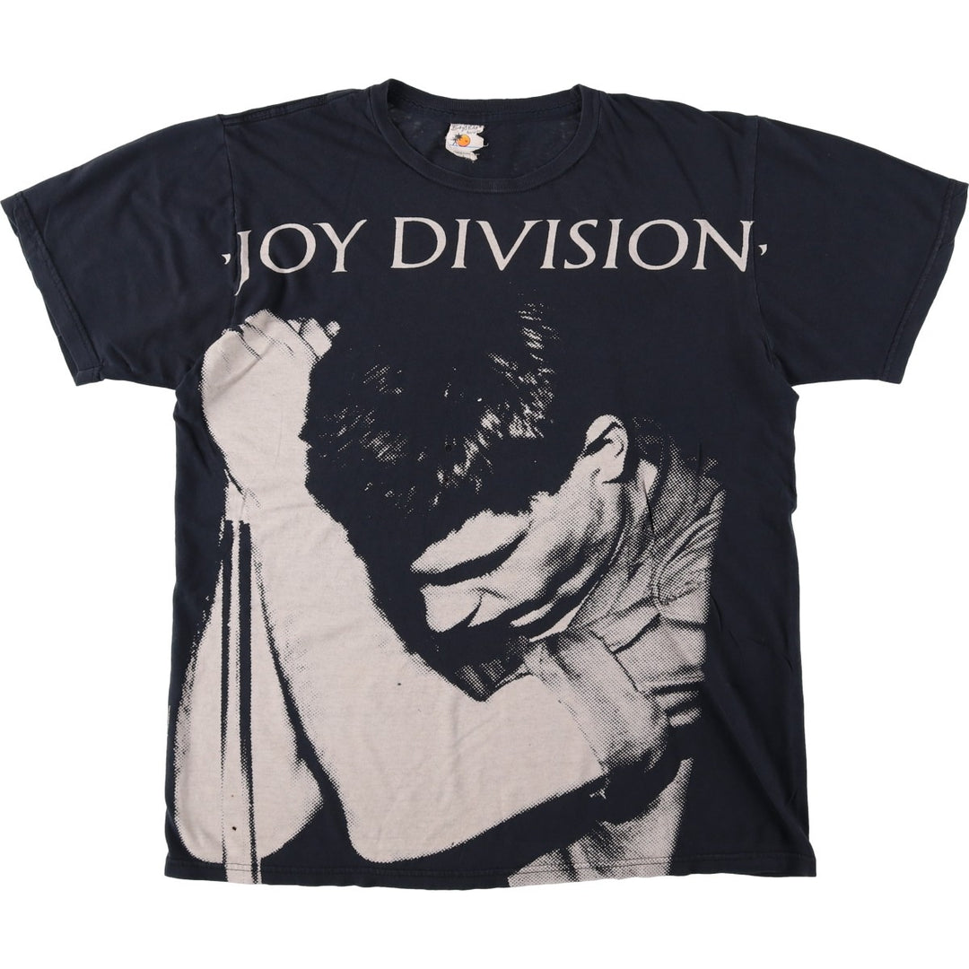 BAY ISLAND JOY DIVISION Band T-shirt (Men's size L) cotton black type Vintage Second Hand