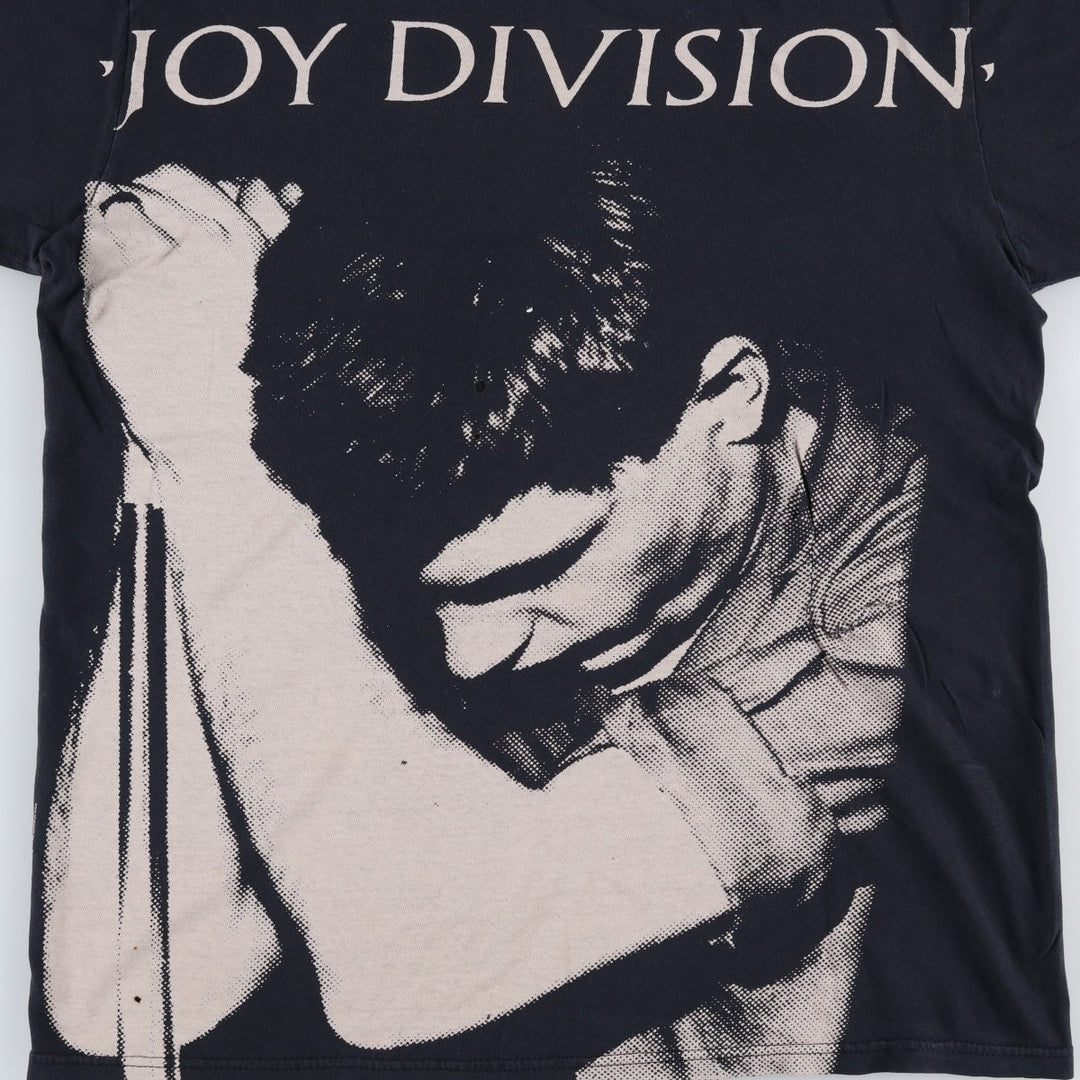 BAY ISLAND JOY DIVISION Band T-shirt (Men's size L) cotton black type Vintage Second Hand