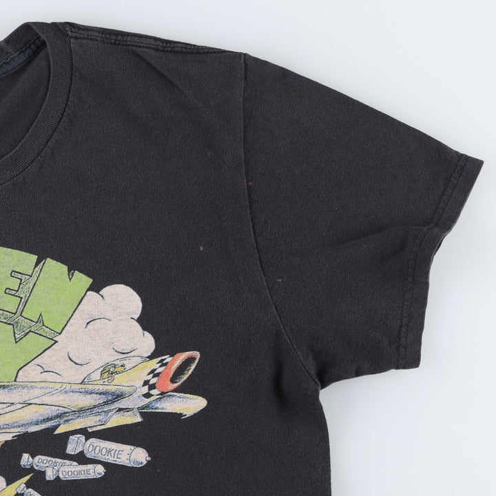 Green Day Band T-shirt, Men's XL size unclear black type Vintage Second Hand