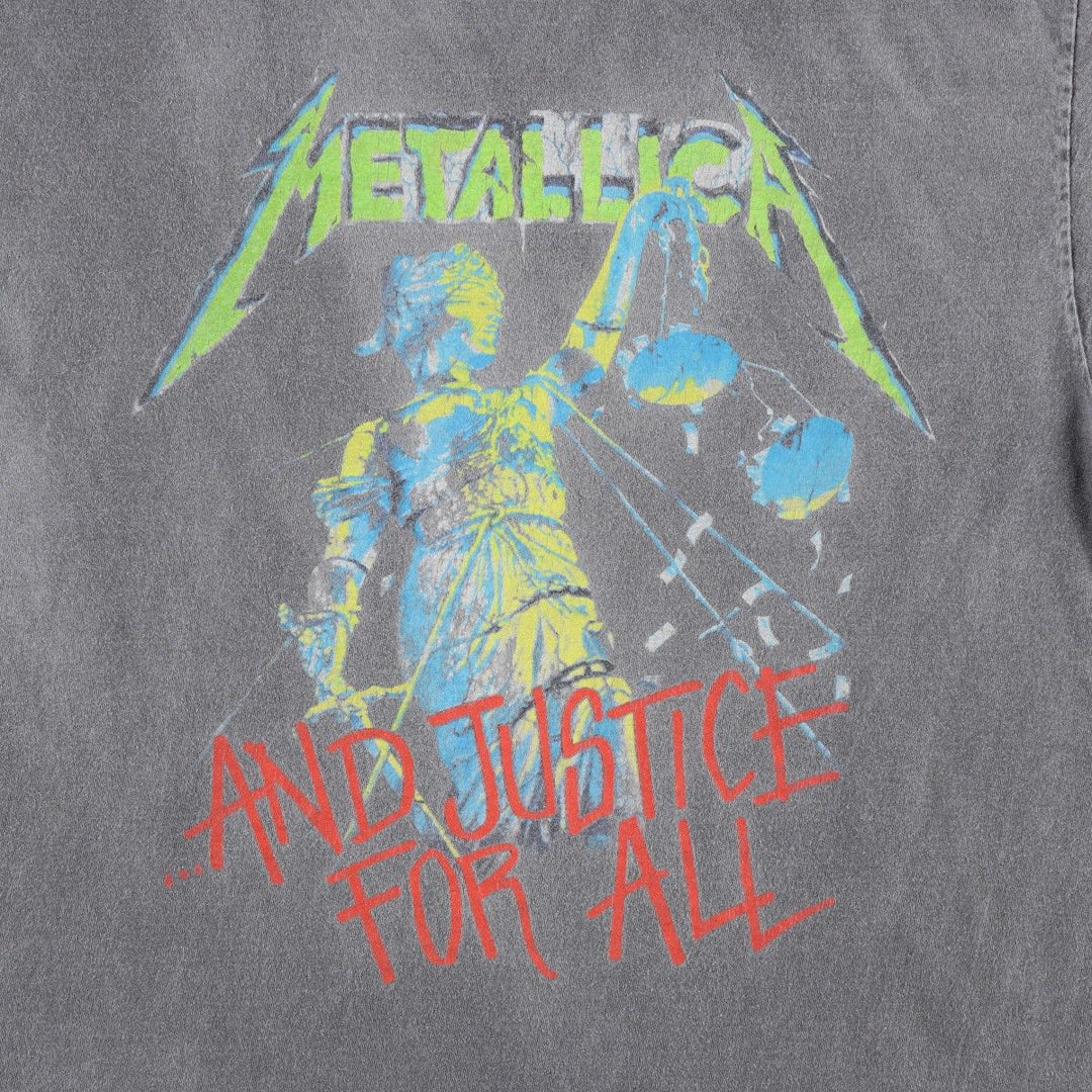 METALLICA Metallica Band T-shirt Band T Men's M size cotton Charcoal Vintage Second Hand