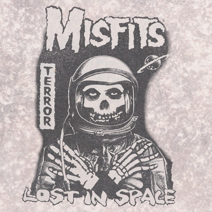 MISFITS Skull Pattern Band T-shirt, Men's XL size cotton Beige type Vintage Second Hand