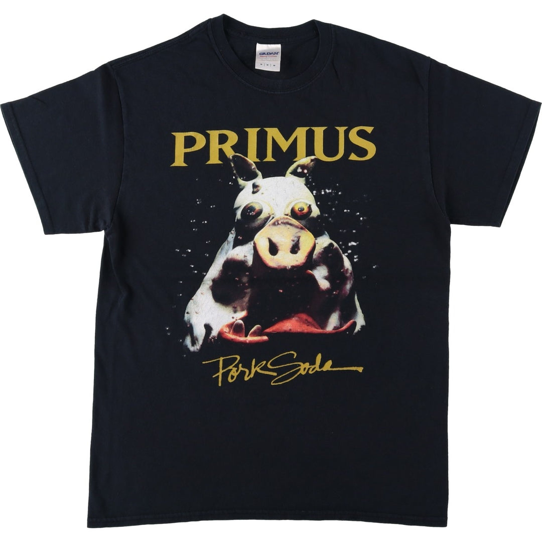 Gildan Primus Band T-shirt, Men's Size M (approx.) cotton black type Vintage Second Hand