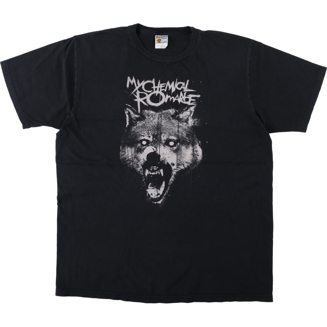 BAY ISLAND MY CHEMICAL ROMANCE Band T-shirt (Men's XL equivalent) cotton black type Vintage Second Hand
