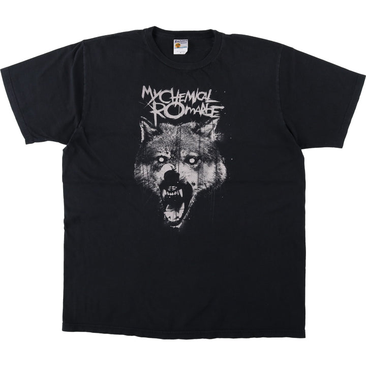 BAY ISLAND MY CHEMICAL ROMANCE Band T-shirt (Men's XL equivalent) cotton black type Vintage Second Hand
