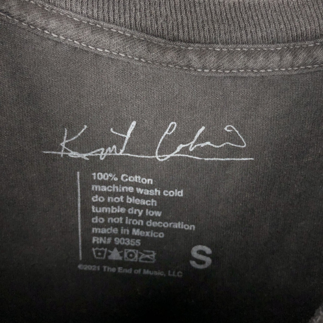 KURT COBAIN Kurt Cobain band T-shirt band T men's size S cotton gray type Vintage Second Hand