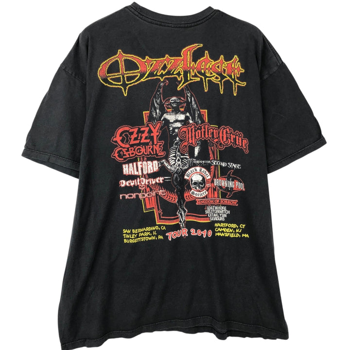 Ozzy Osbourne Band T-shirt, Men's L size unclear black type Vintage Second Hand