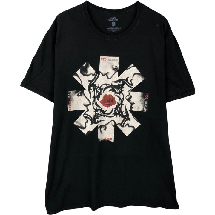 RED HOT CHILI PEPPERS Red Hot Chili Peppers Band T-shirt Band T Men's XL equivalent cotton black type Vintage Second Hand
