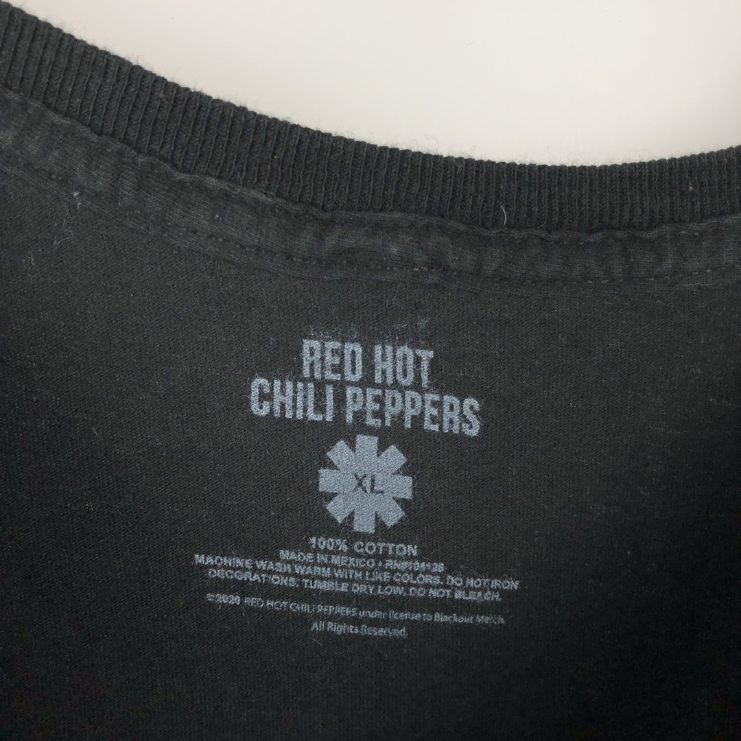 RED HOT CHILI PEPPERS Red Hot Chili Peppers Band T-shirt Band T Men's XL equivalent cotton black type Vintage Second Hand