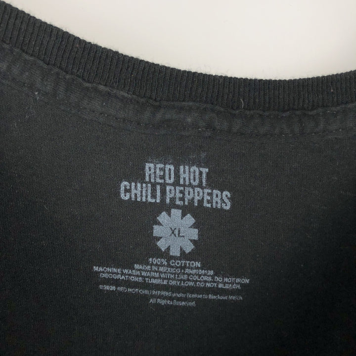 RED HOT CHILI PEPPERS Red Hot Chili Peppers Band T-shirt Band T Men's XL equivalent cotton black type Vintage Second Hand