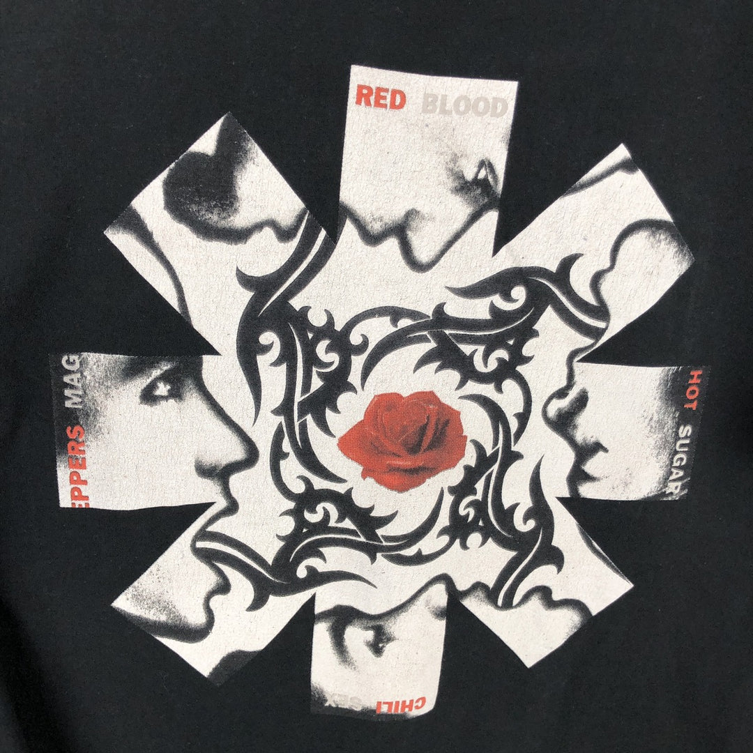 RED HOT CHILI PEPPERS Red Hot Chili Peppers Band T-shirt Band T Men's XL equivalent cotton black type Vintage Second Hand