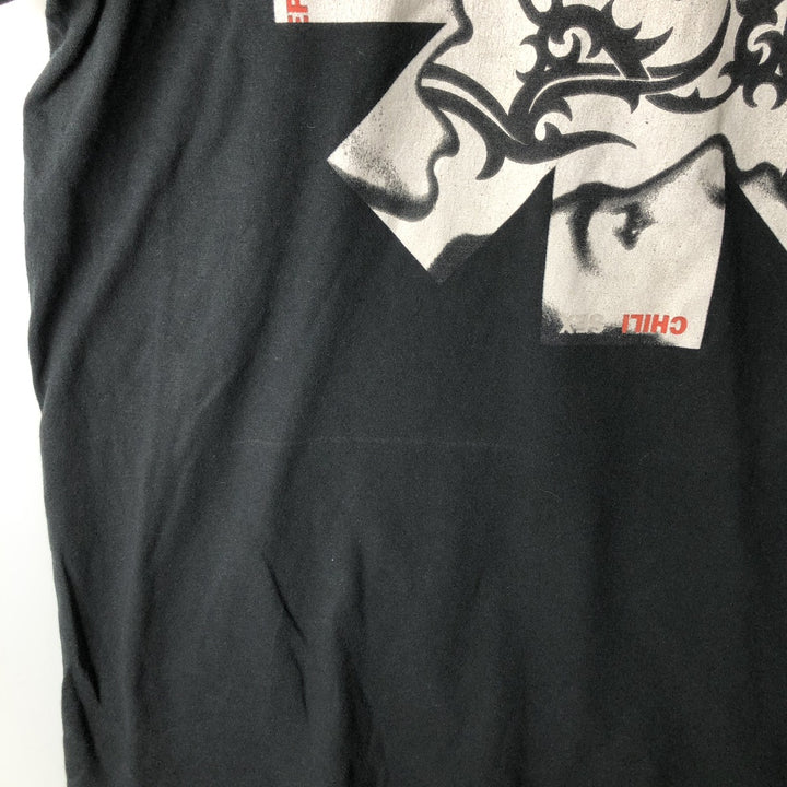 RED HOT CHILI PEPPERS Red Hot Chili Peppers Band T-shirt Band T Men's XL equivalent cotton black type Vintage Second Hand