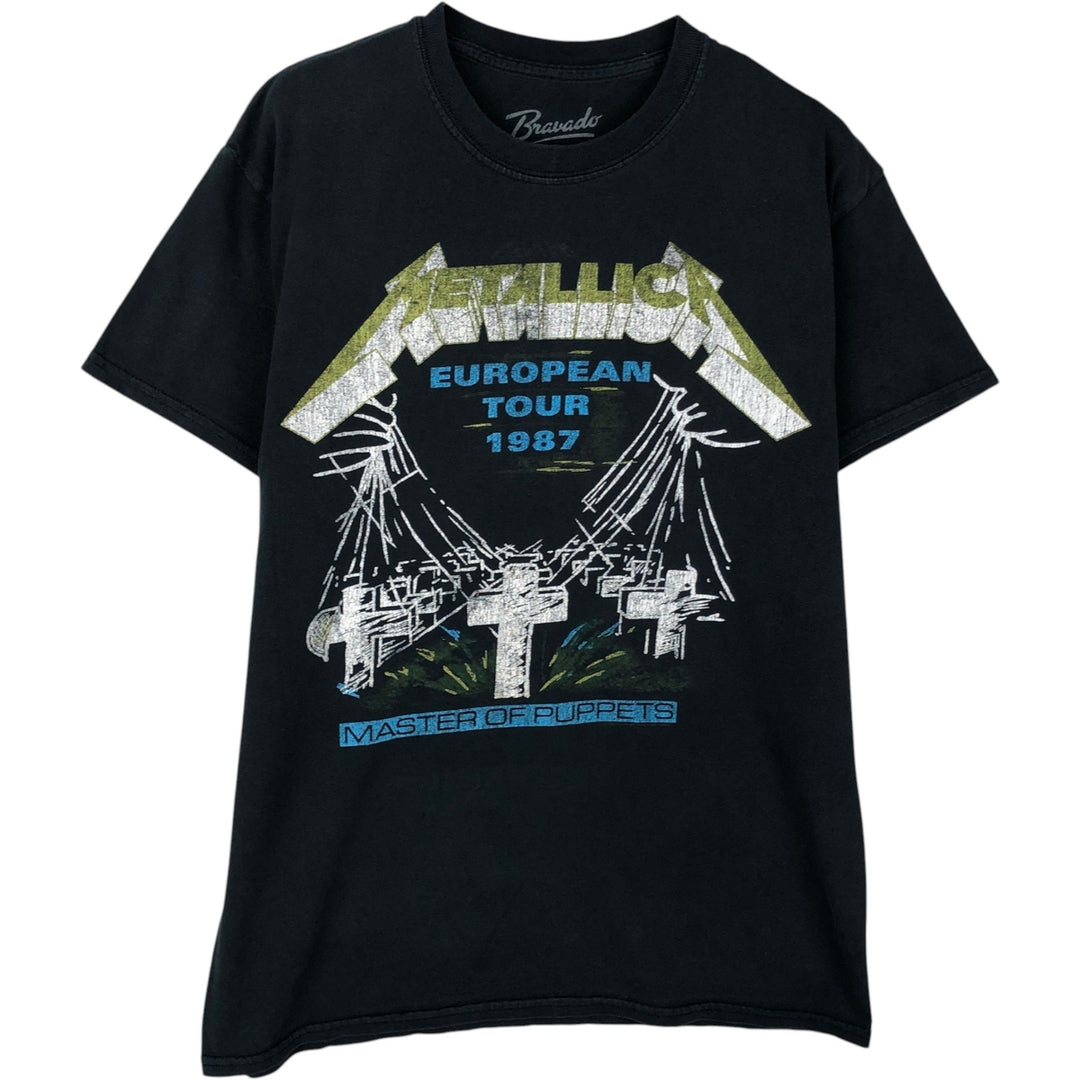 Metallica Band T-Shirt, Men's Size Small cotton navy blue type Vintage Second Hand
