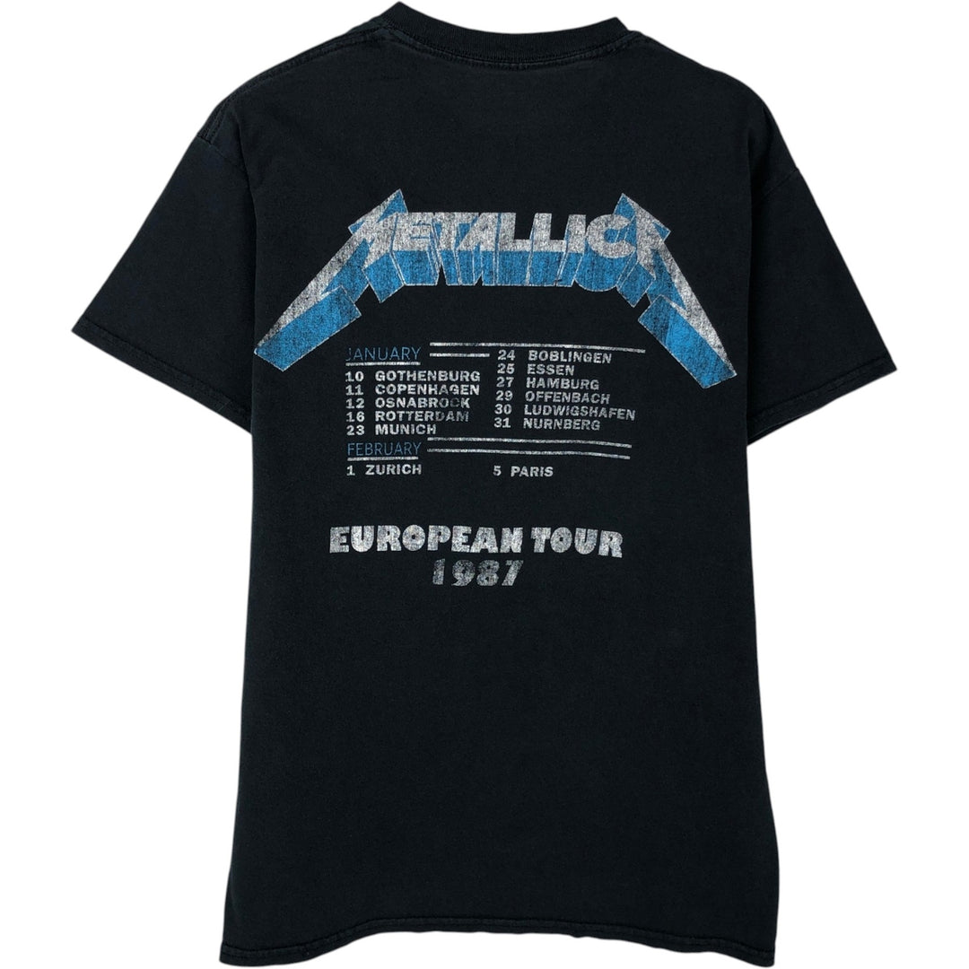 Metallica Band T-Shirt, Men's Size Small cotton navy blue type Vintage Second Hand