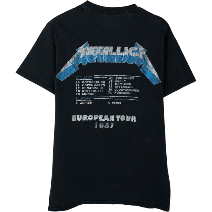 Metallica Band T-Shirt, Men's Size Small cotton navy blue type Vintage Second Hand