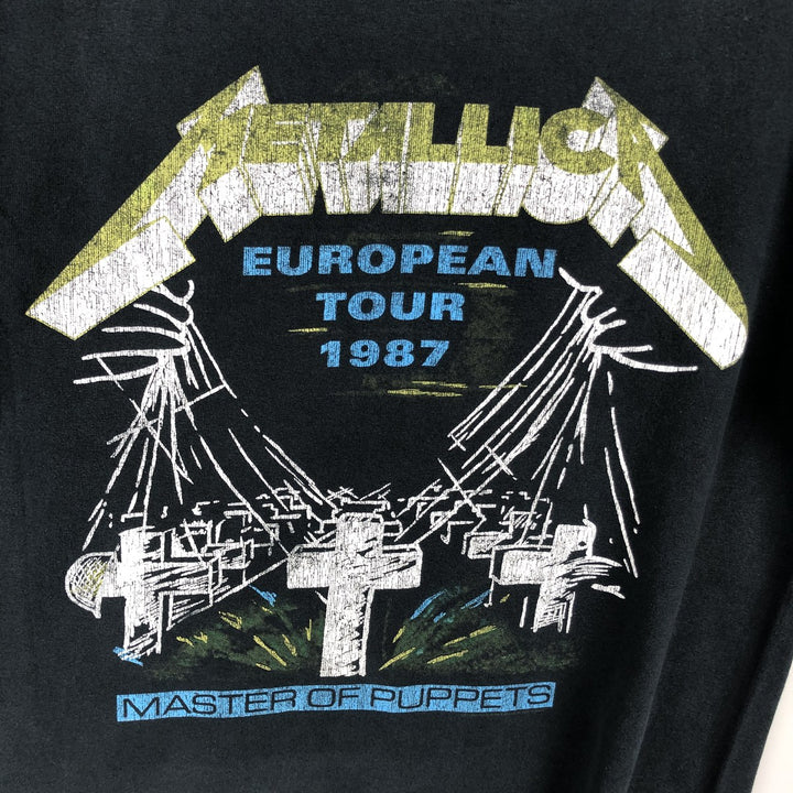 Metallica Band T-Shirt, Men's Size Small cotton navy blue type Vintage Second Hand