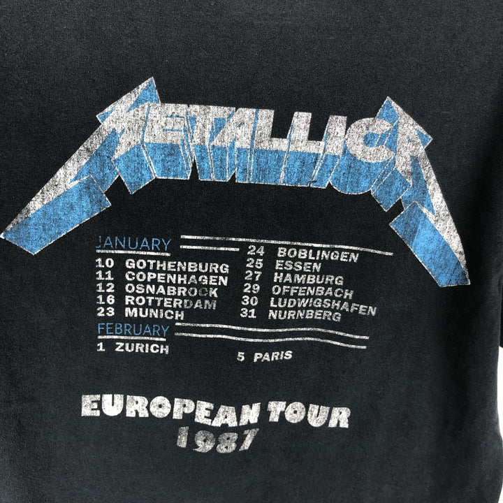 Metallica Band T-Shirt, Men's Size Small cotton navy blue type Vintage Second Hand