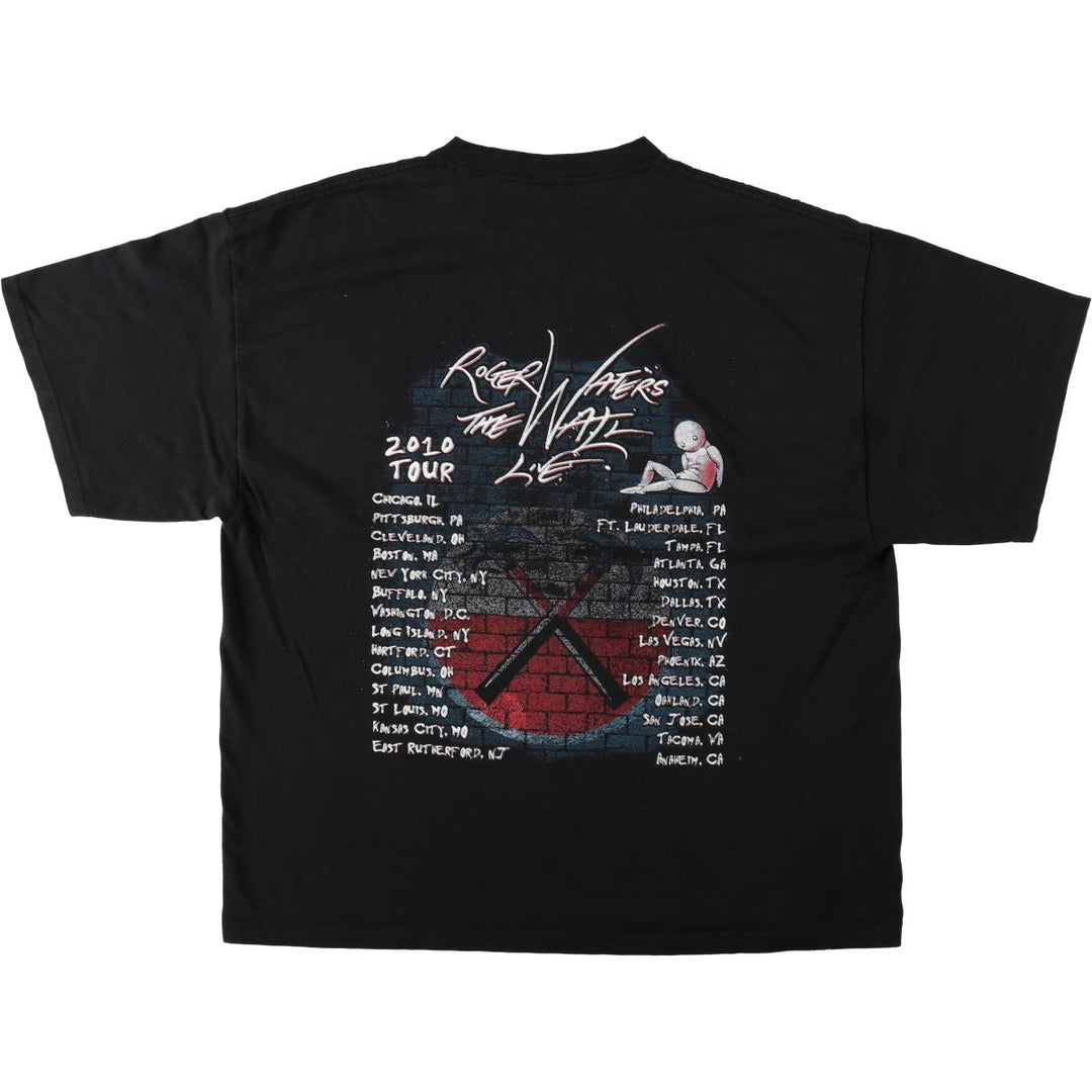 PINK FLOYD Pink Floyd Band T-shirt Band T Men's XL size unclear black type Vintage Second Hand