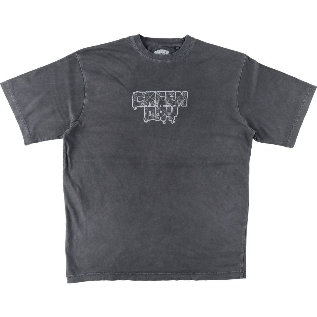 Green Day Band T-shirt, Band T, Men's S size cotton Charcoal Vintage Second Hand