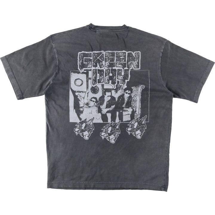 Green Day Band T-shirt, Band T, Men's S size cotton Charcoal Vintage Second Hand
