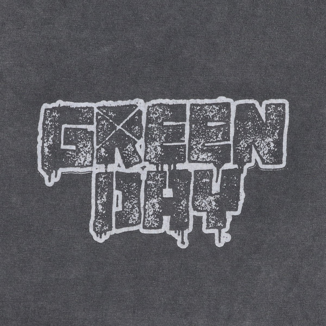 Green Day Band T-shirt, Band T, Men's S size cotton Charcoal Vintage Second Hand