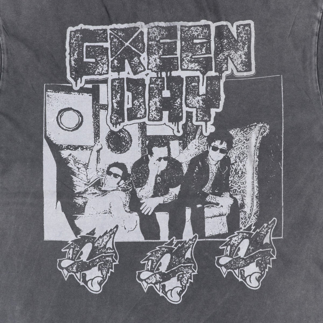 Green Day Band T-shirt, Band T, Men's S size cotton Charcoal Vintage Second Hand
